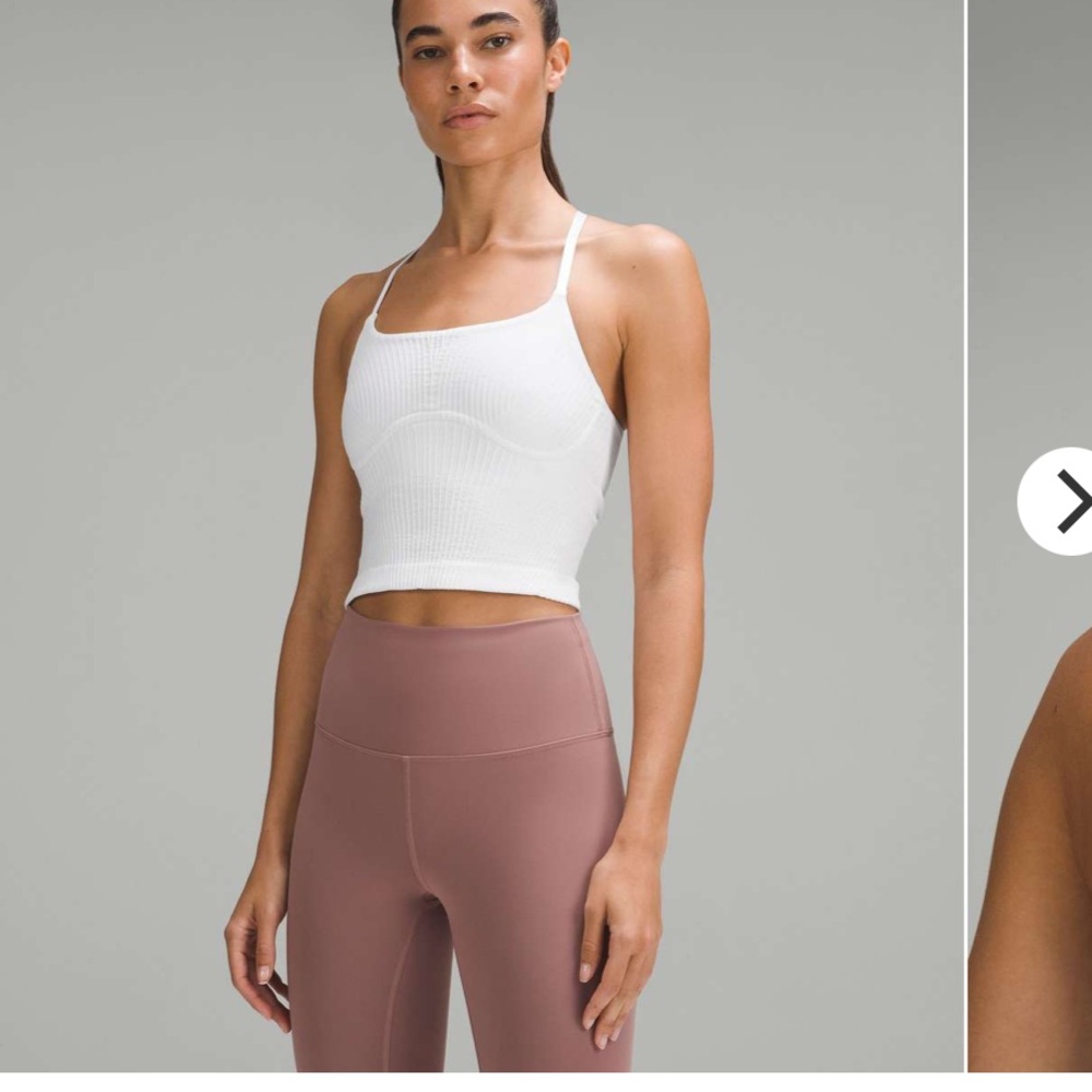 Lululemon seamless strappy yoga tank. size 8. NWT